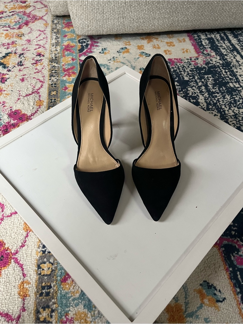 Michael Kors Black Pointed D'Orsay Heels